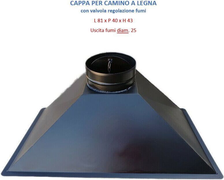 Imar Dunstabzugshaube, B 92 x T 49 x H 43 Durchmesser des Rauchgasabzugs 25 cm CAPPA CAMINO 920/250