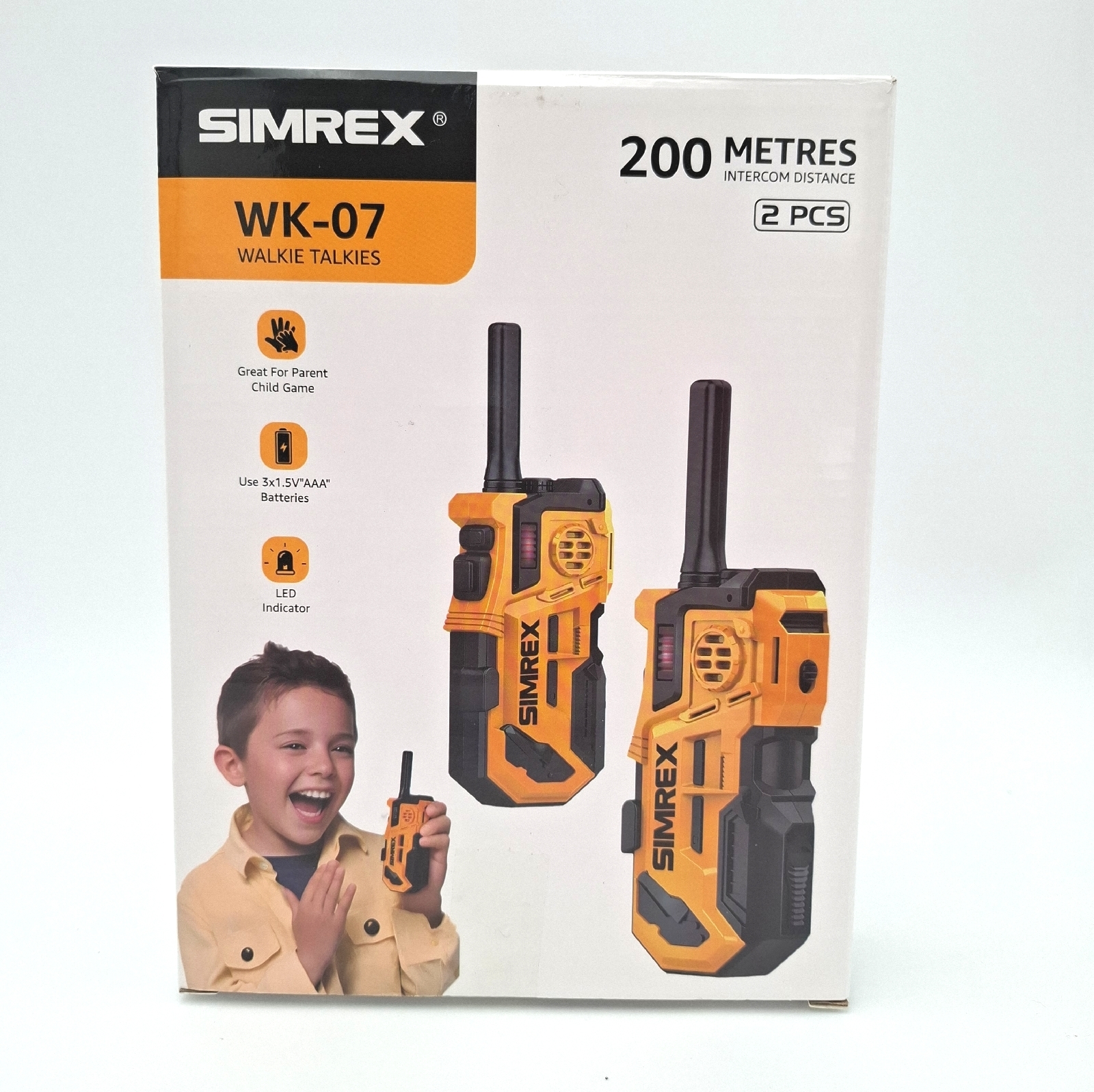 SIMREX Walkie Talkie Kinder 2er Set Spielzeug 3 4 5 6 7 8 Jahre Walkie Talkie Spaß