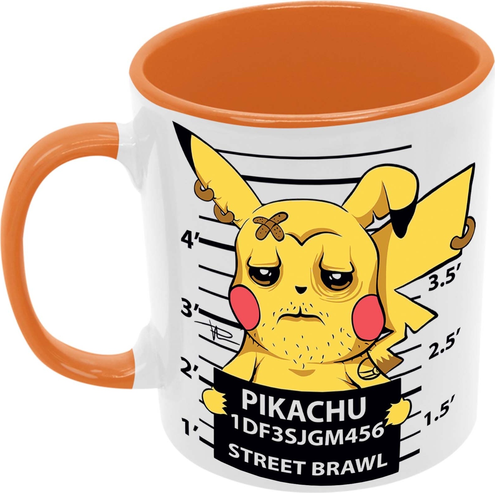 Pikachuwanted Hrnček Dar Tasse Mug Anime Manga Japan Animation Pokemon Pikachu Ash Charizard Arbok Charmander Meowth Squirtle, Oranžová 330 ml
