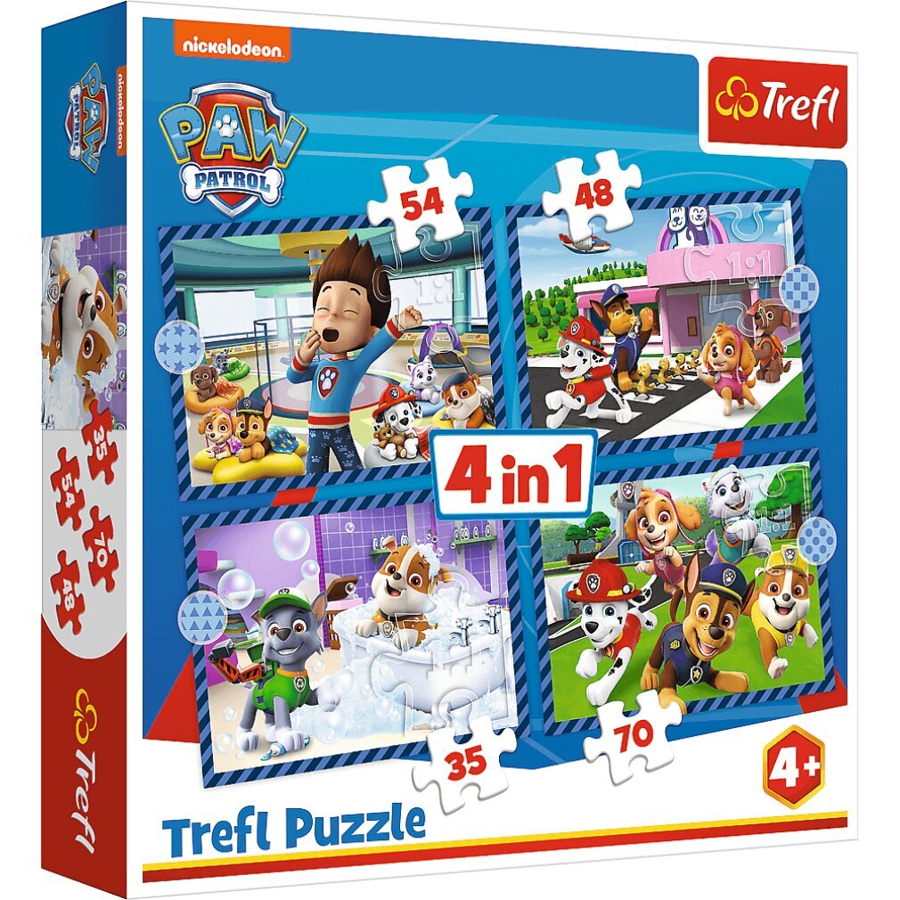 TREFL Puzzle Paw Patrol: Hundeangelegenheiten 4in1 ( 35,48,54,70 Teile) 34650