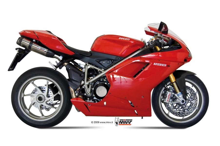 MIVV Sound Slip-on Dual Muffler aus Edelstahl für DUCATI 848 UD.021.L7