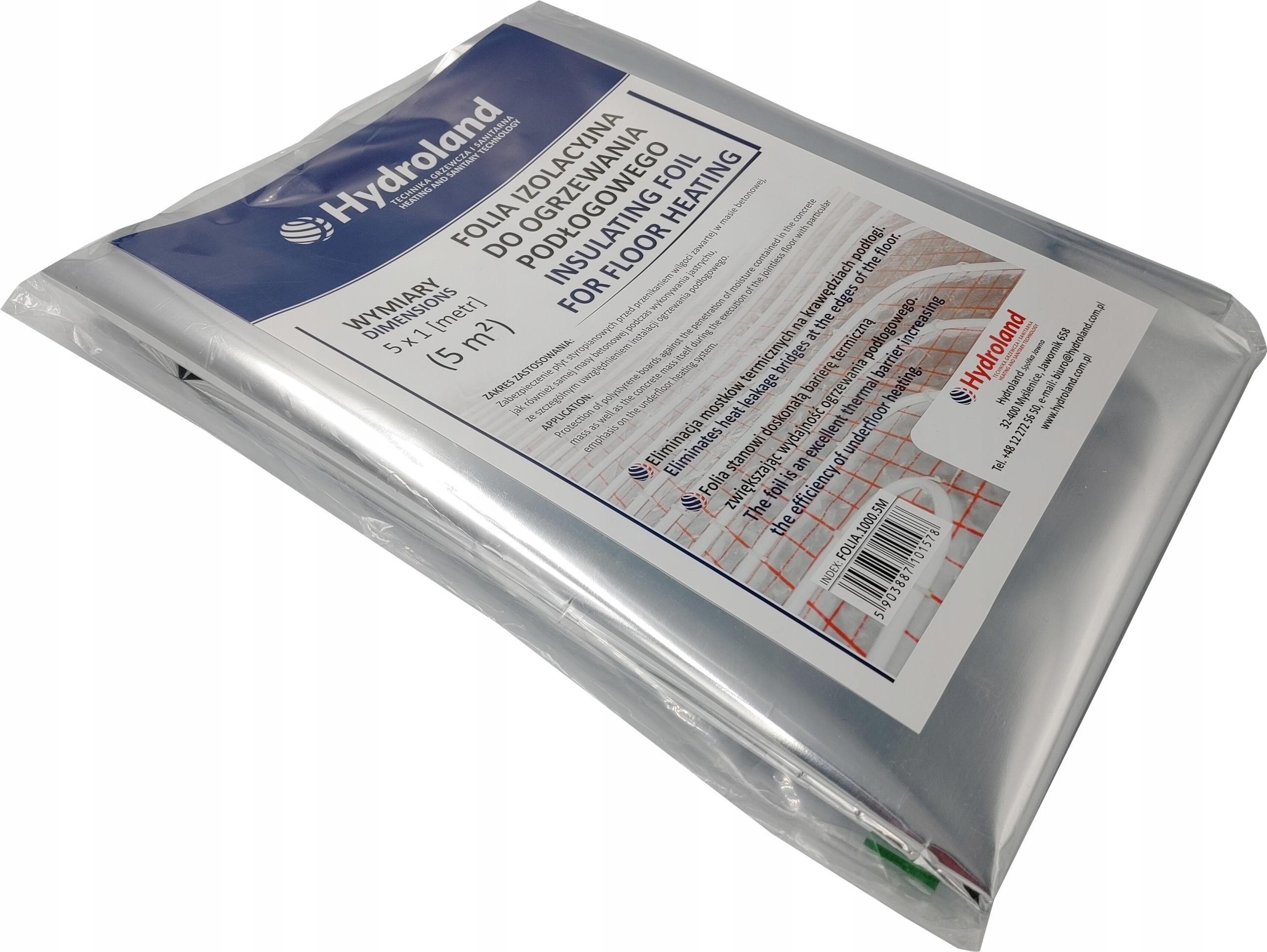 hydroland Fußbodenheizungsfolie METERWARE 5m