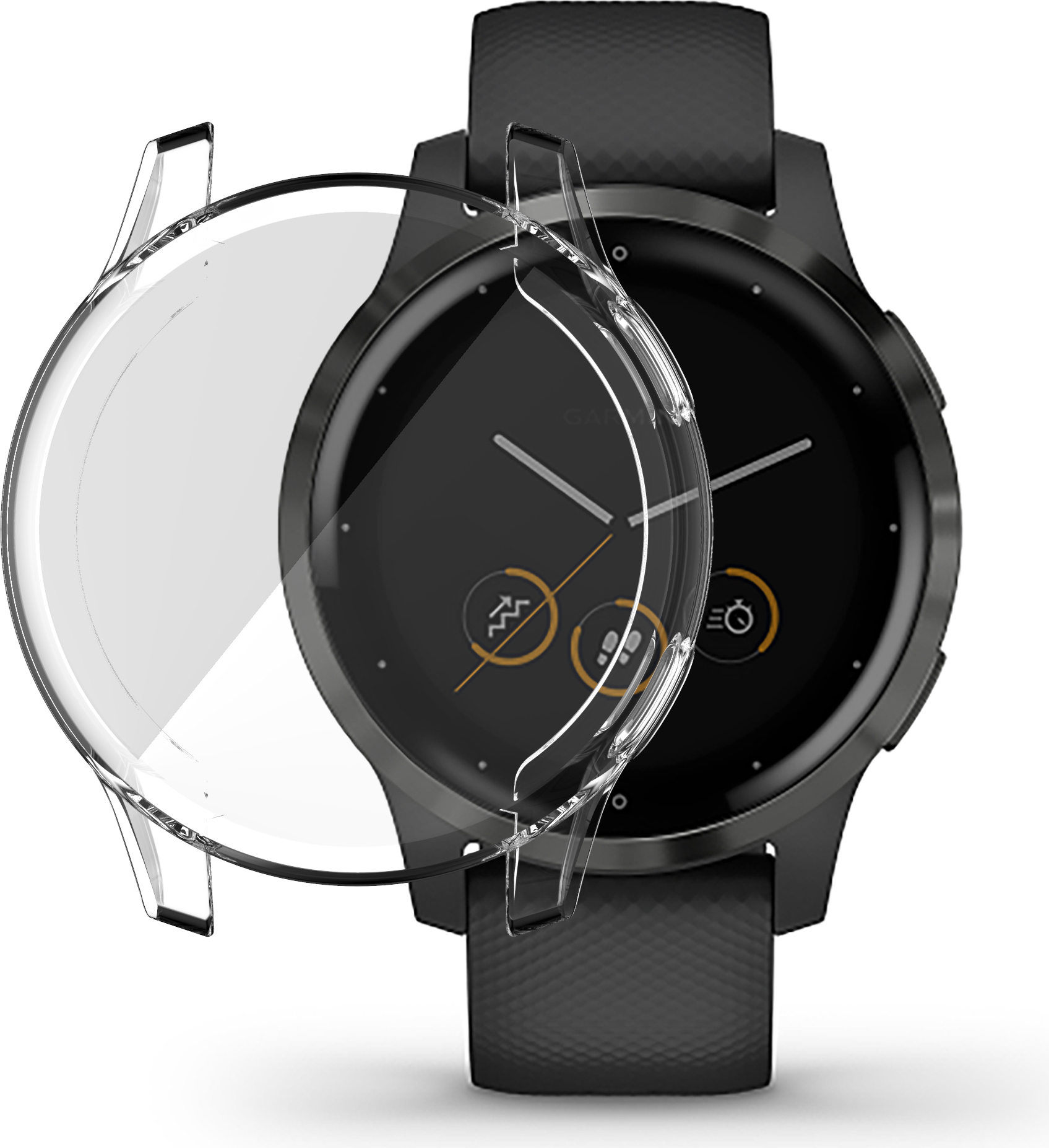 INF Puzdro / mušľa na hodinky Garmin Vivoactive 4S 40 mm Transparent
