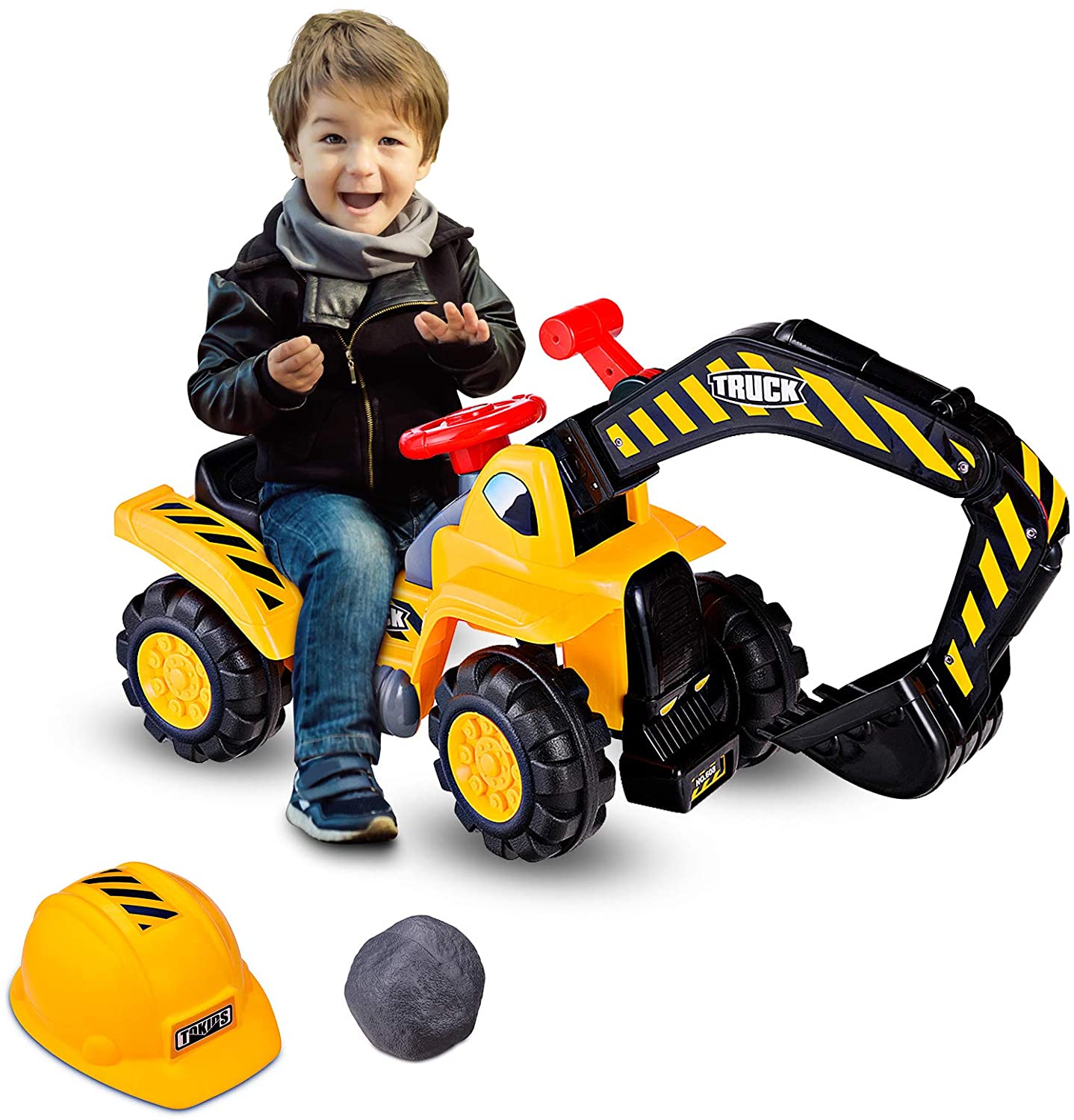 Sitzbagger für Kinder Rutsch Auto für Kinder 2-3 Jahre Auto-Spielzeug 