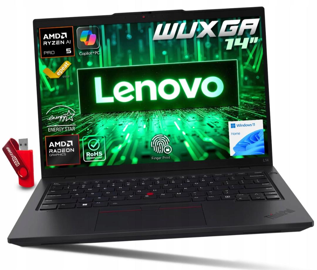 Lenovo ThinkPad L14 G6 Laptop Ryzen AI 5 32GB 512GB SSD WUXGA IPS Laptop