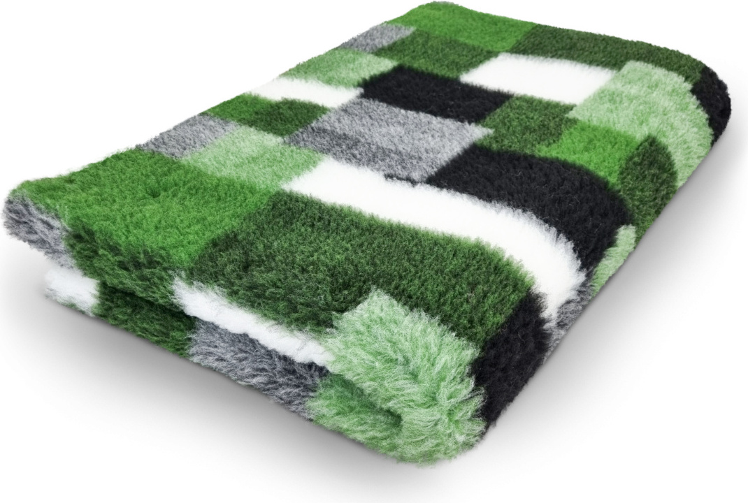 VetBed Vet Bed Hundebett mit Antirutschbeschichtung Patchwork grün