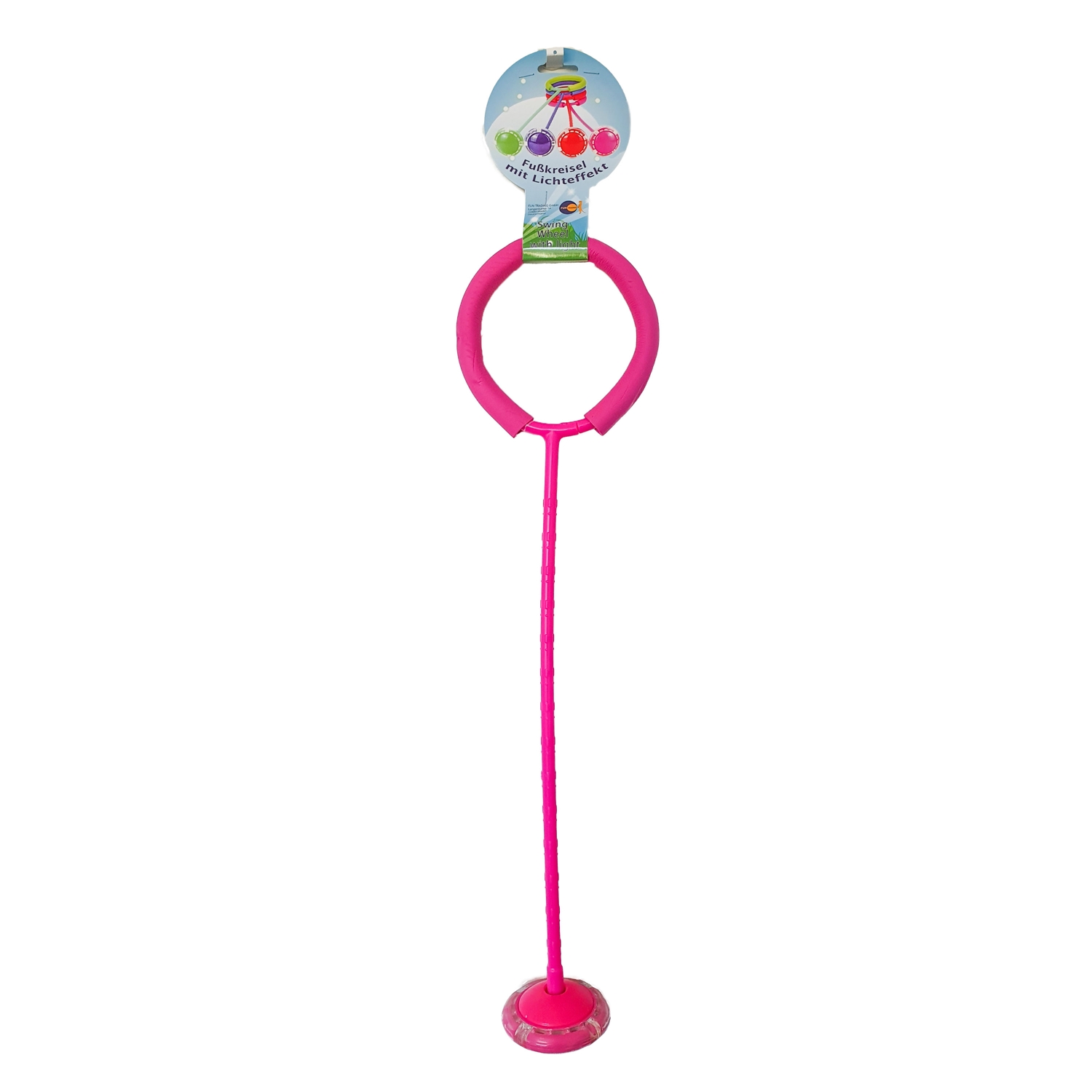 Fun Trading 4929-P Fußkreisel mit Licht - pink 10425965_0