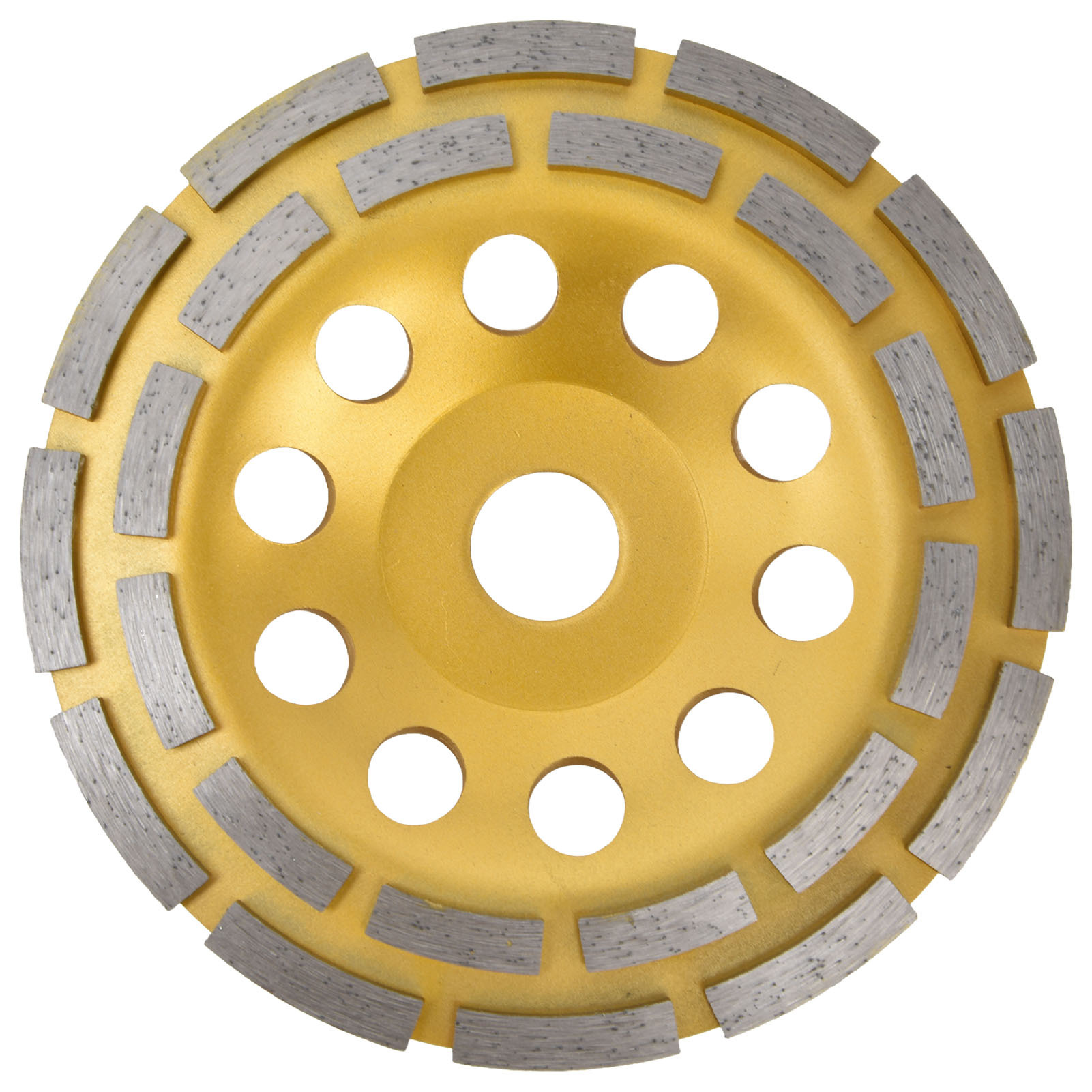 Cocosity Diamant-Cup-Schleifscheibe, Diamant-Cup-Schleifscheibe, Betonschleifscheibe, zweireihige Schleifscheibe, Schleifscheibe, Winkelschleiferscheibe