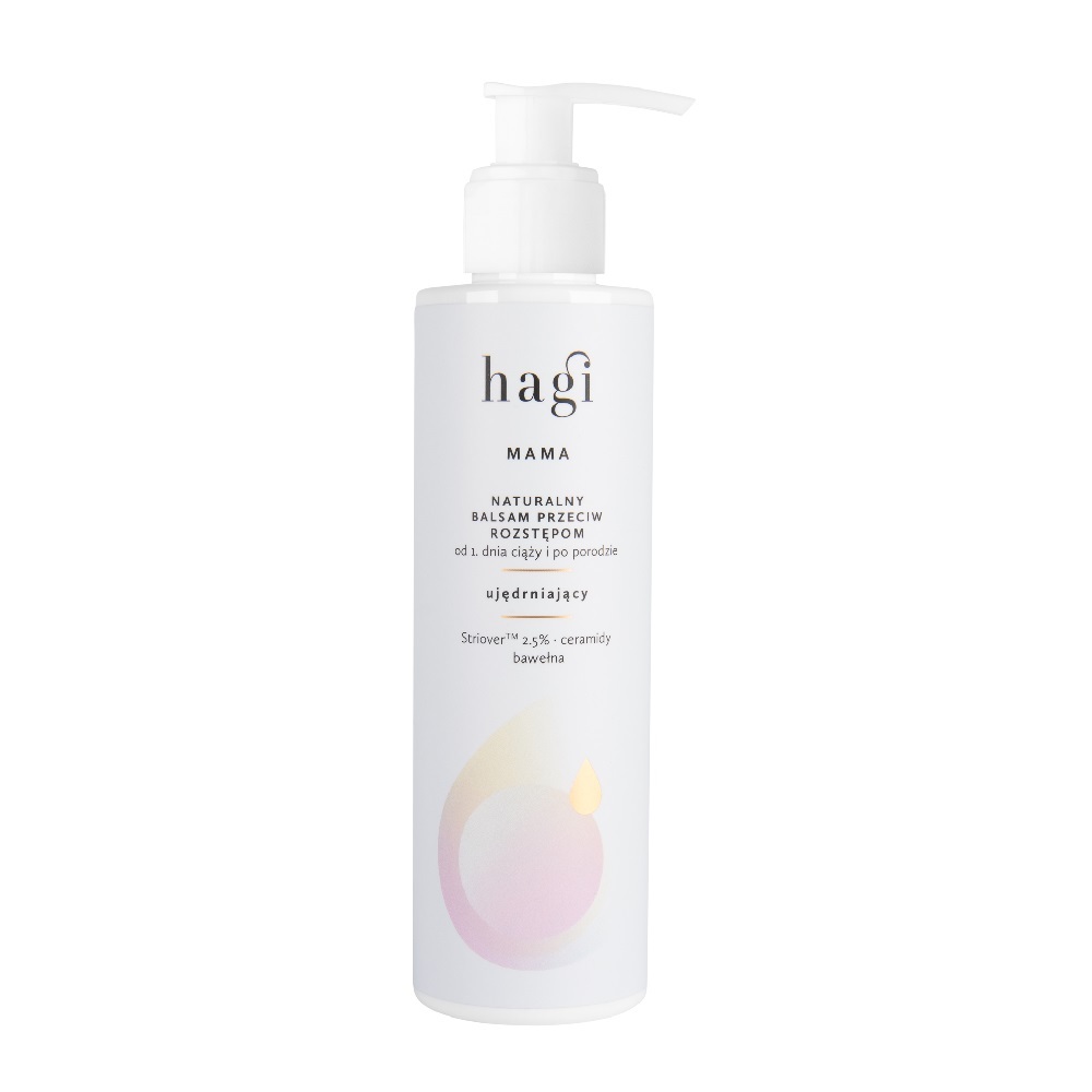 Hagi Mama Natürliche Schwangerschaftsstreifen Creme für Frauen ab dem ersten Tag der Schwangerschaft und nach der Geburt, 200ml