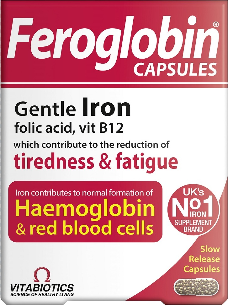 Vitabiotics Feroglobin Capsules Feroglobina, 30 kapsuek