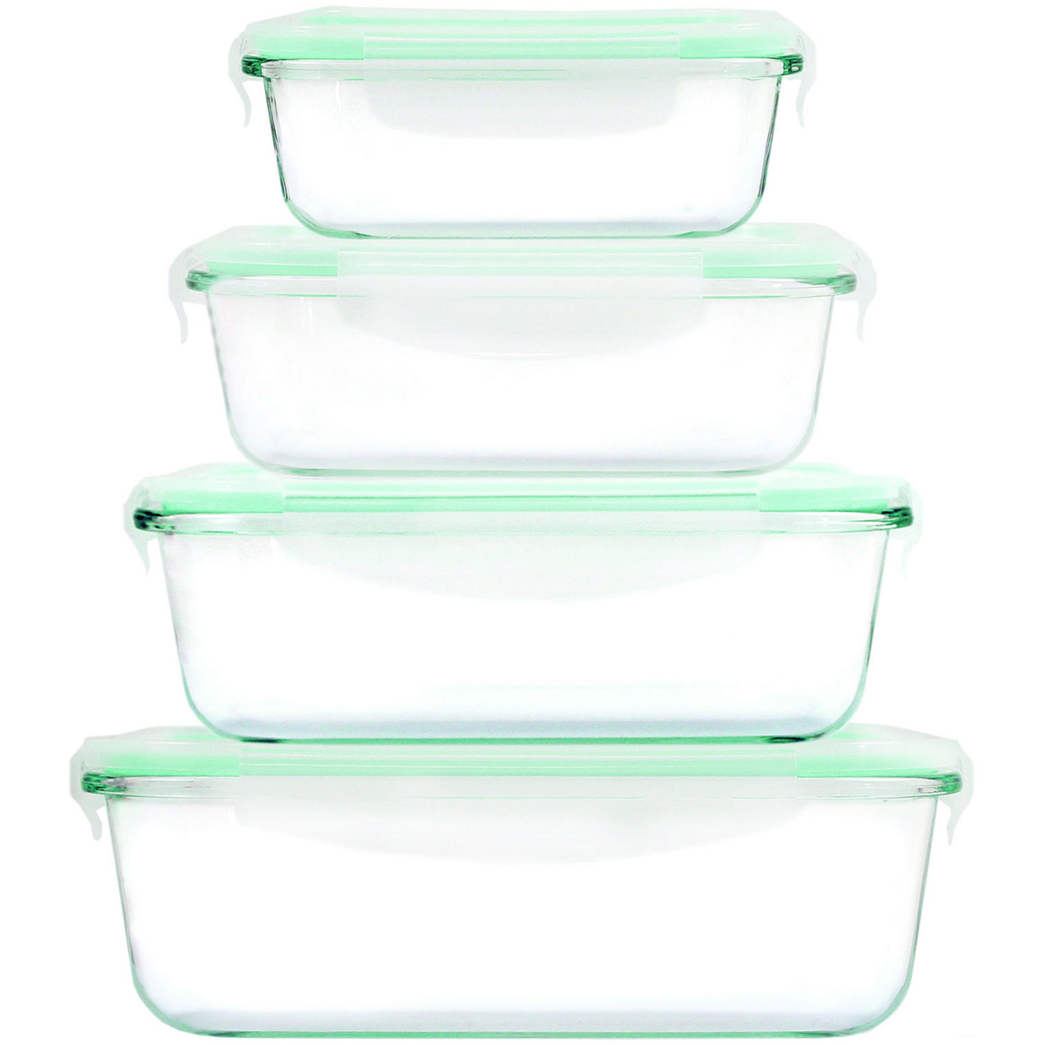 Frischhaltedosen 3er Set Glas Klick-It Gefrierdosen Lunchbox Brotdose Mikrowelle