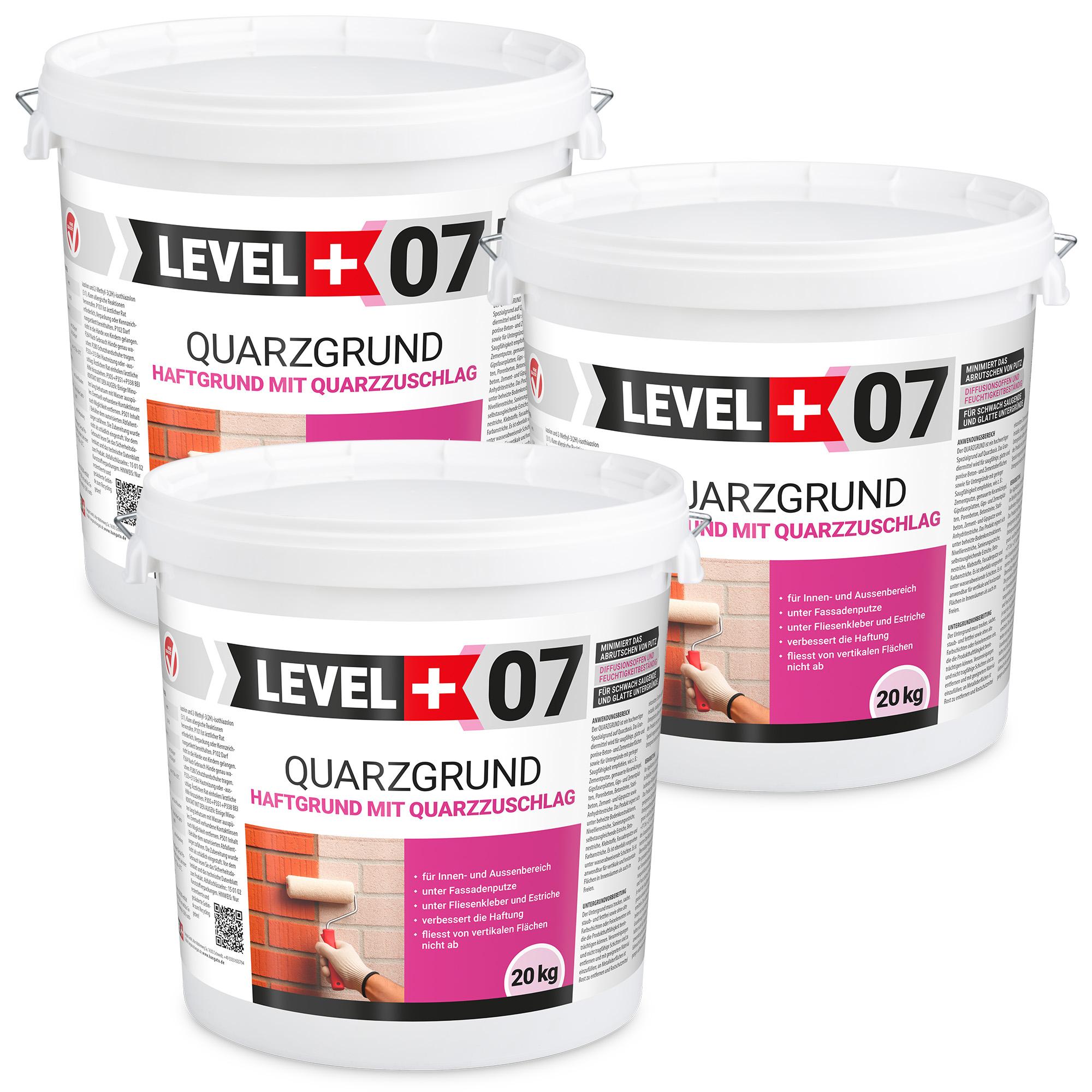 Hangato GmbH Haftgrund 60Kg Quarzgrund Putzgrund Weiß Grundierung Trenngrund Beton Holz L+07 RM07_60