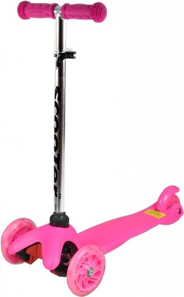 SKITT Dreirädriger MINI SCOOTER mit leuchtenden Rädern, pink H-026-RU