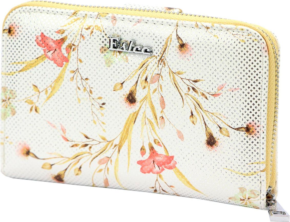 Geräumige Damen-Geldbörse aus mit Blumenmuster von Eslee