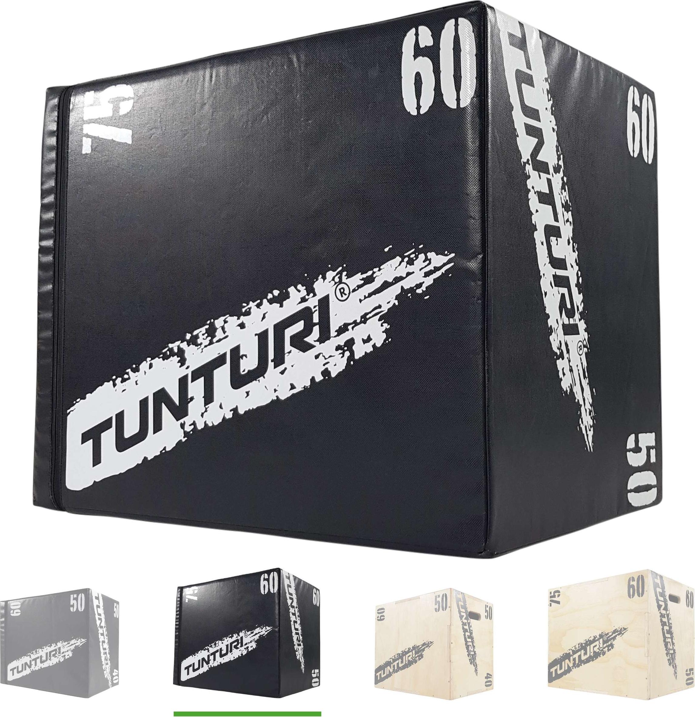 Tunturi Plyo Box, Soft Plyometric Box, Fitnessbox, 50 x 60 x 75 cm, Holz mit EVA 14TUSCF080