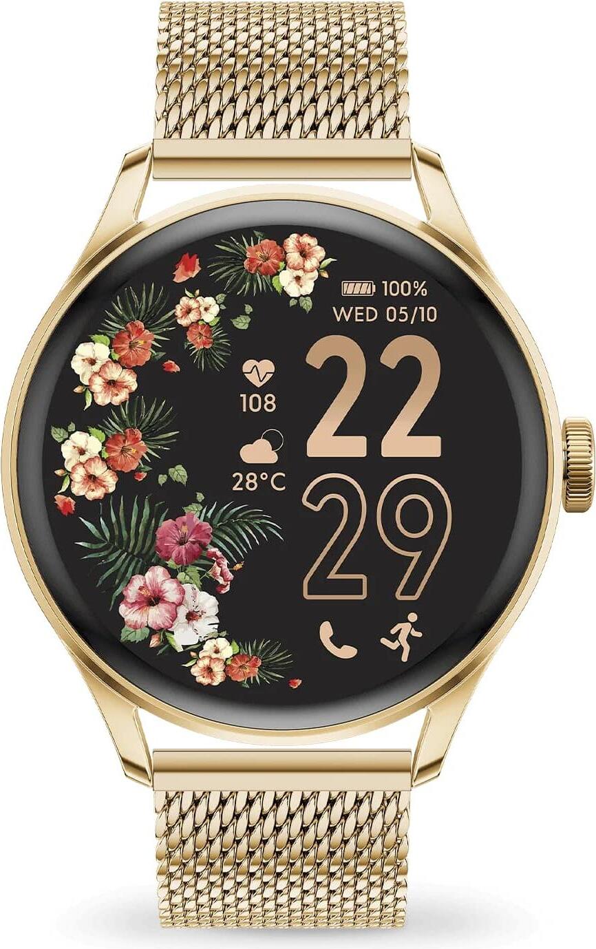 Ice-Watch 024655 Smartwatch ICE Smart 2.0 Round zlatej farby s milánskym náramkom