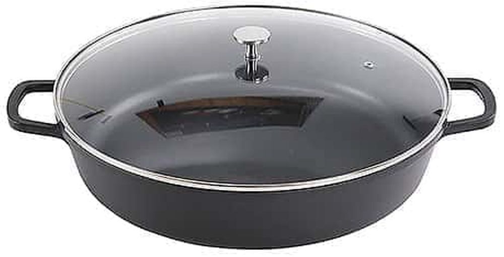 Contacto AluChef® Schmorpfanne Schmortopf, rund 40 cm schwarz/black 6983/407