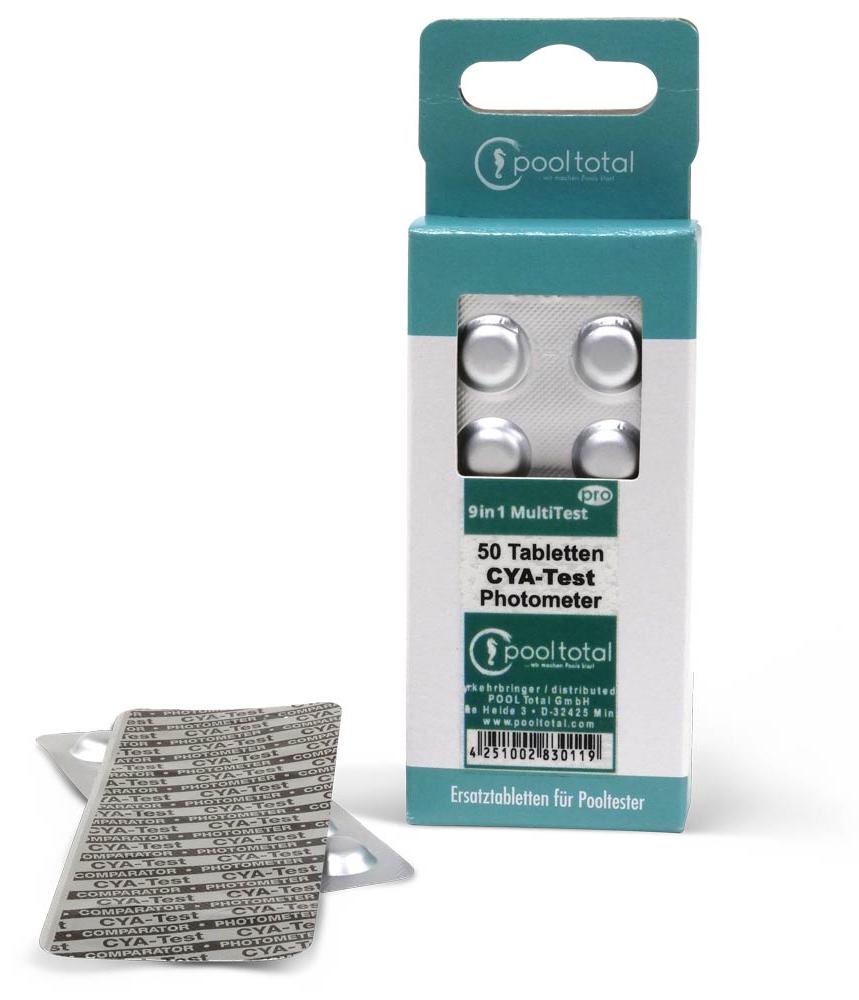 Pool Total 50 Testtabletten CyA-Test Photometer TbsPCAT50-PTT
