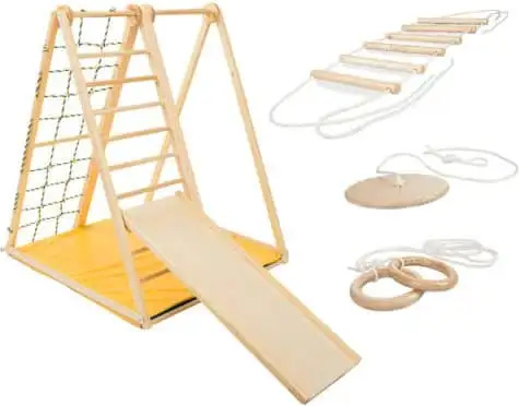 Monkey-Gym Zebra Heimspielplatz 135cm - Vielseitiges Spielsystem
