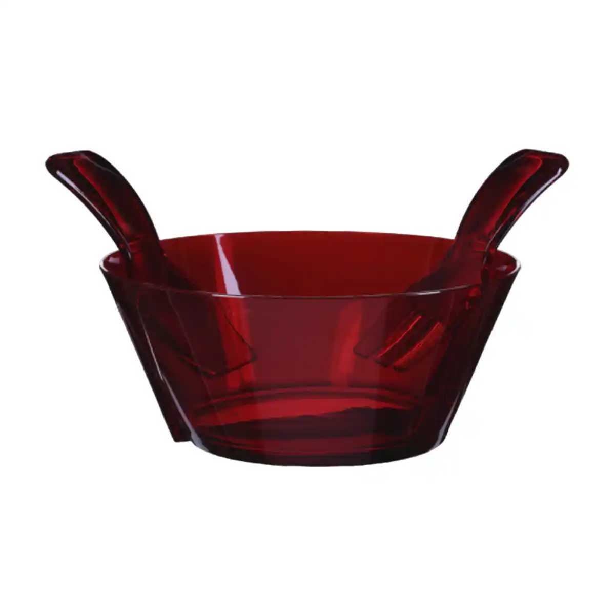 MARIO LUCA GIUSTI Fulmine Salatschüssel Rot