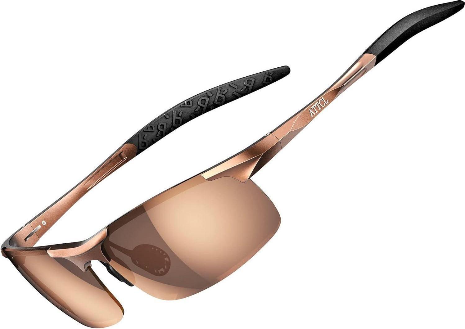 Sonstige Herren Polarisierte Metallrahmen Sport Sonnenbrille Al-Mg Ultra Leicht