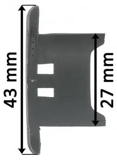 cyclingcolors Abdeckkappen Fensterladen PVC für Rollladenlamelle 37 x 8 mm, Kunststoff, 4 Stück