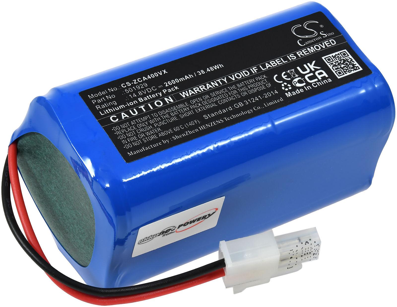 Powery Akku für Saugroboter ZACO A6 G1.21.ZAC.1.3E