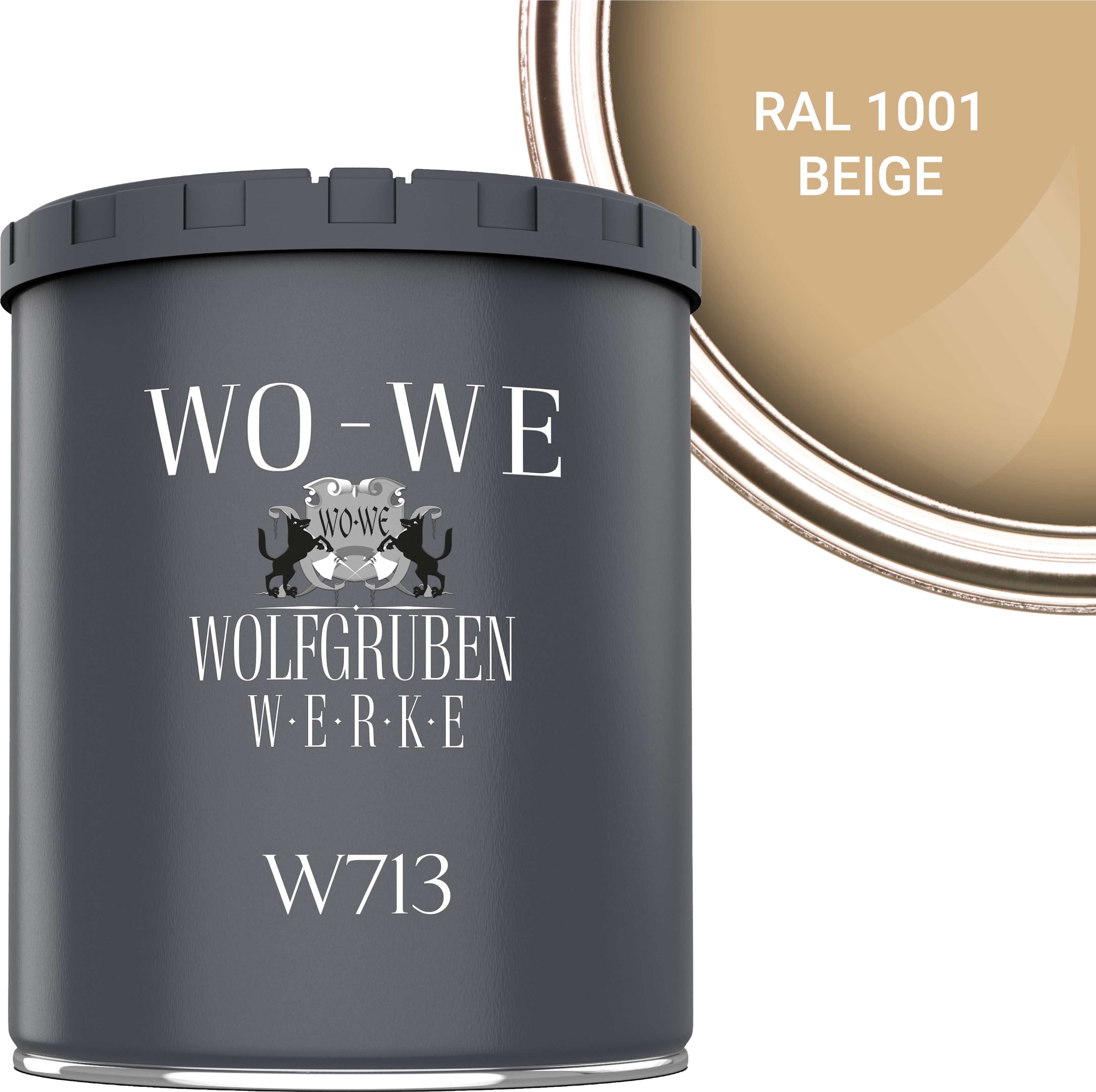 Fliesenlack Fliesenfarbe Wandfliesen WO-WE W713 Beige ähnl. RAL 1001 - 1L