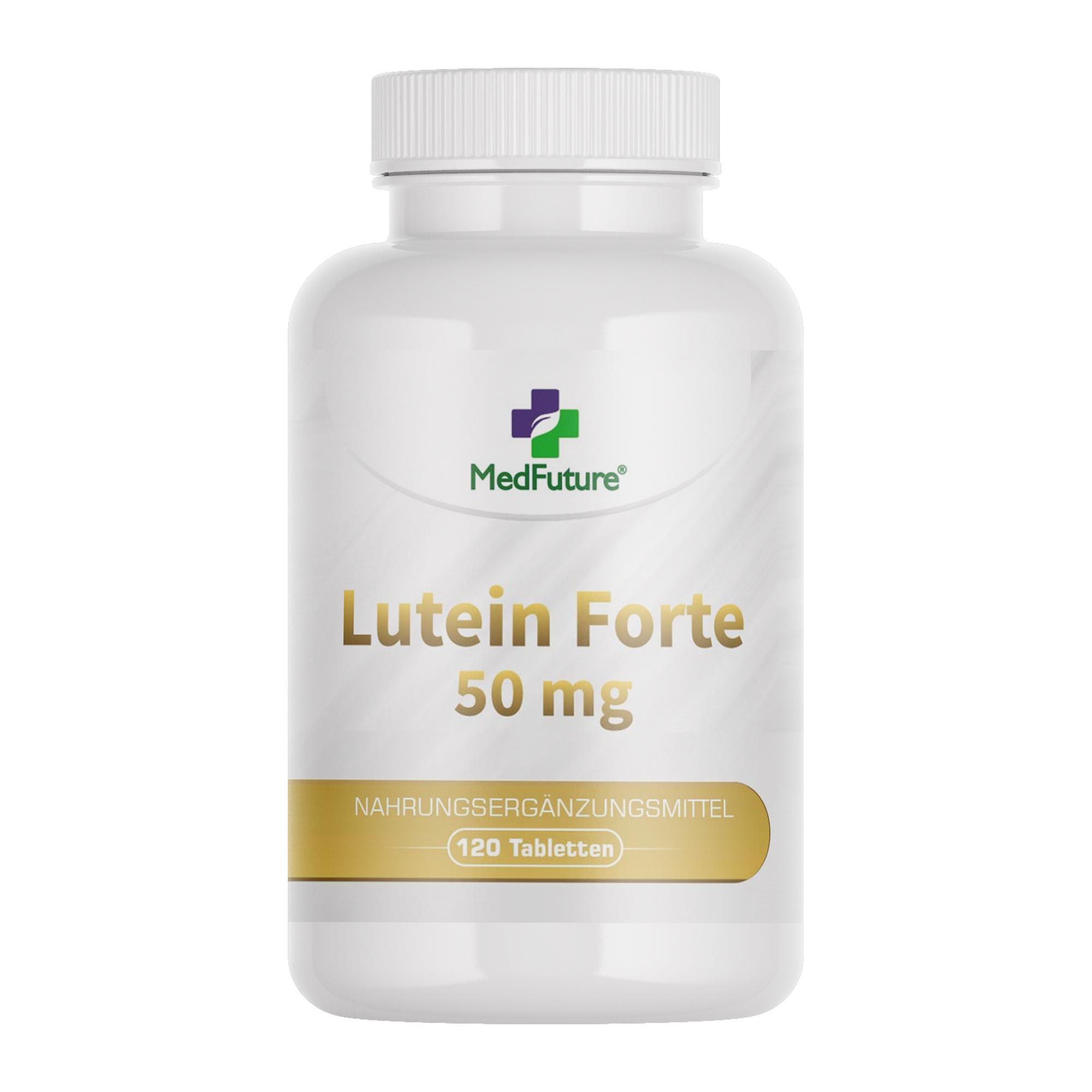 MedFuture Lutein Forte 50 mg 120 Tabletten – Gesunde Augen und besseres Sehvermögen