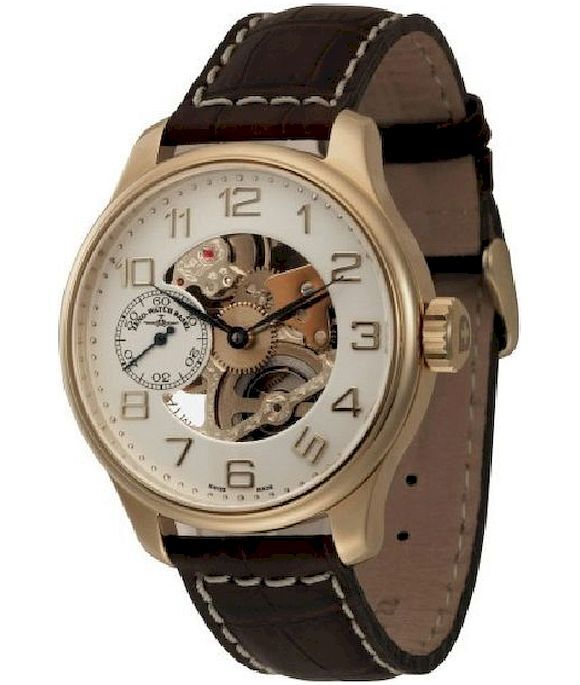 Zeno-Watch - Náramkové hodinky - Pánske - Chrono - OS Retro Skeleton - 8558-9S-Pgg-f2
