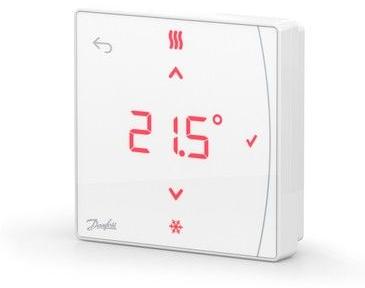 Danfoss 088U2122, Mechanisches Thermostat, Room, ZigBee, 2400 MHz, Weiß, IP20