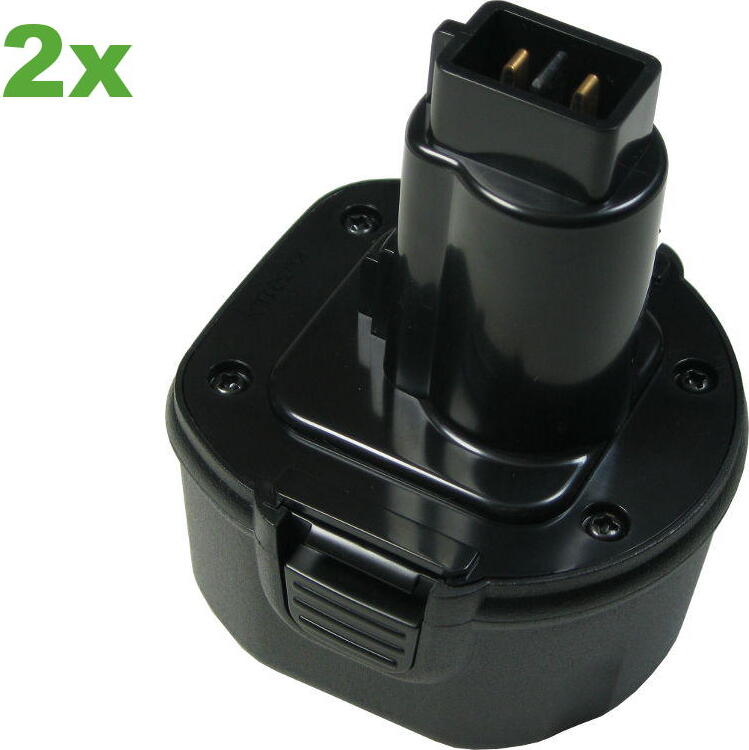 2x Trade-Shop Werkzeug Ni-MH Akku 9,6V 3000mAh für Black&Decker CD-231K D-9600K CD-9600K2 FS-96 149334742