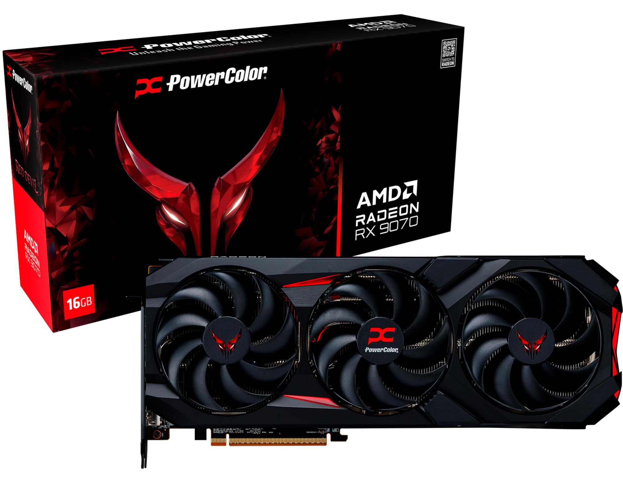 PowerColor Radeon RX 9070 Red Devil 16GB GDDR6 RX9070 16G-E/OC