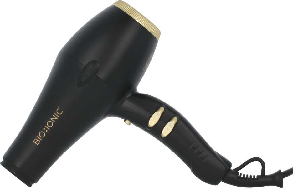 Bio Ionic GoldPro Speed Dryer, Schwarz, Gold, Einfarbig, Tasten, 1875 W, 1 Stück(e) 2020-k-45058