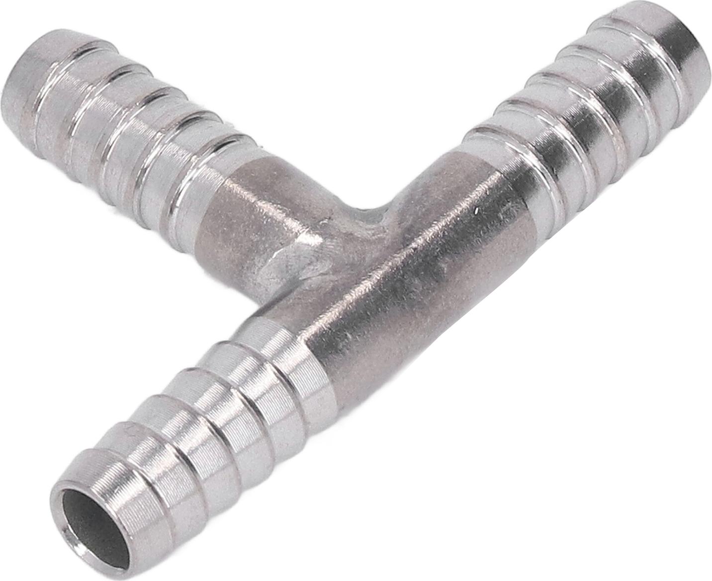 Cocosity Barb Tee 3 -Wege Edelstahl guter Versiegelung Starker Schlauch fr flssiges Gas 8mm Durchmesser