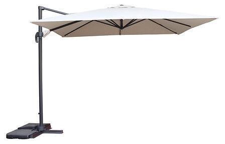 Northix 3x3m Weizenfarbener Sonnenschirm, wasserabweisend, UV-beständig