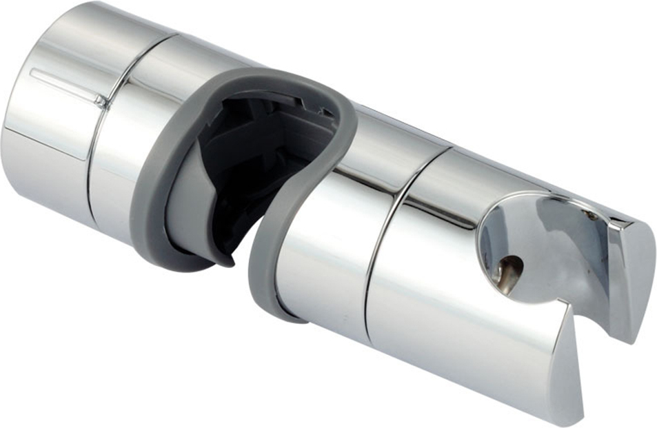 Homgeek 18-25mm Durchmesser Einstellbare Handbrausehalterung fuer Gleitschiene Chrom poliert Ersatz-Handbrausehalter