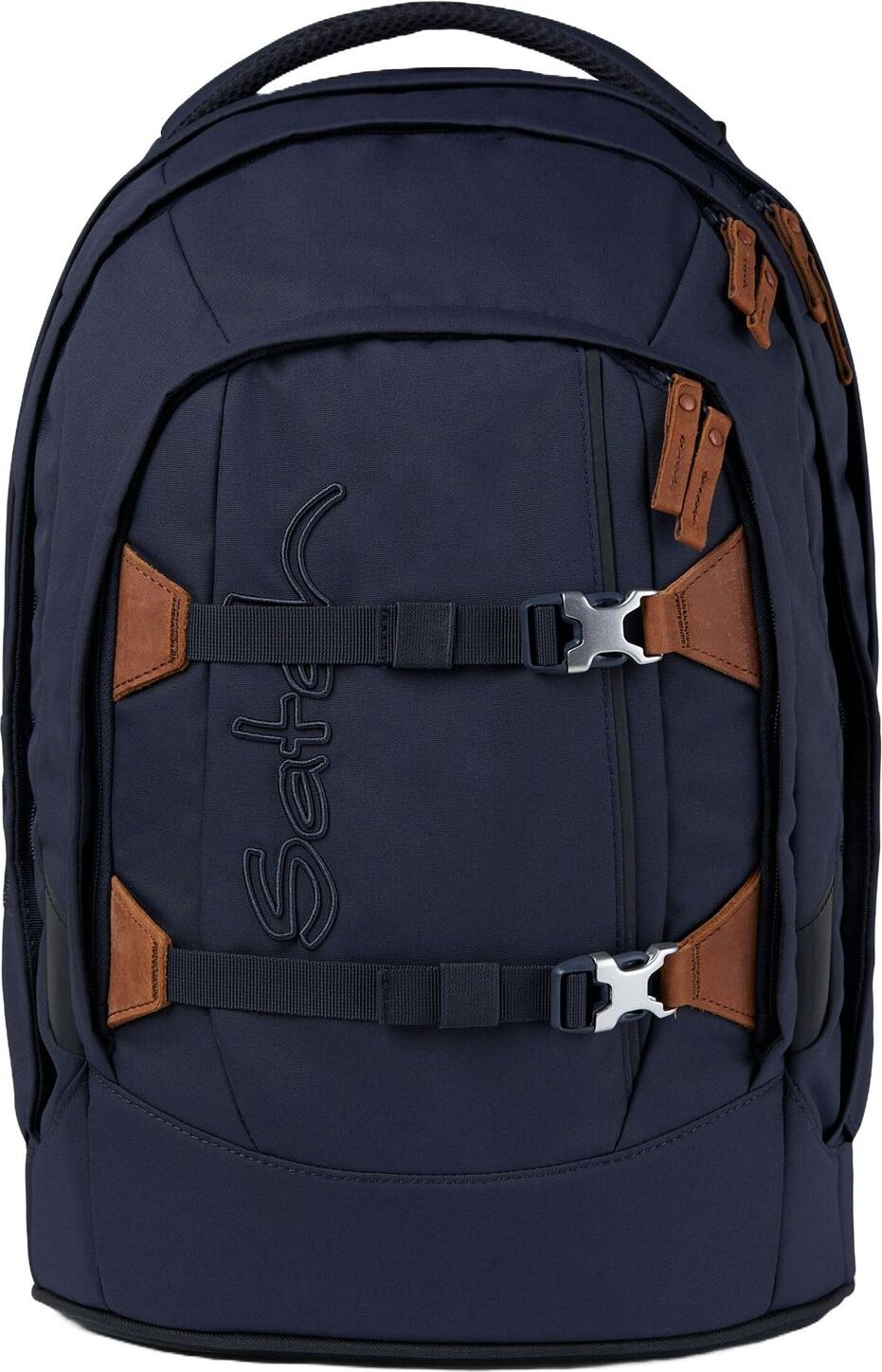 Satch Zaino Scuola Match Fire Phantom, Nero/Rosso, 30-35L, Leggero, Ergonomico, Con Scomparto Per Tablet E Portacasco, Realizzato In PET Riciclato - 3
