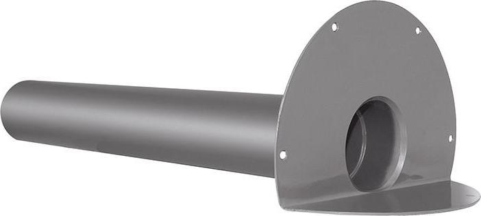 FLECK Flachdach Winkelablauf Flansch aus Bitumen mit Schweißbahn DN 125