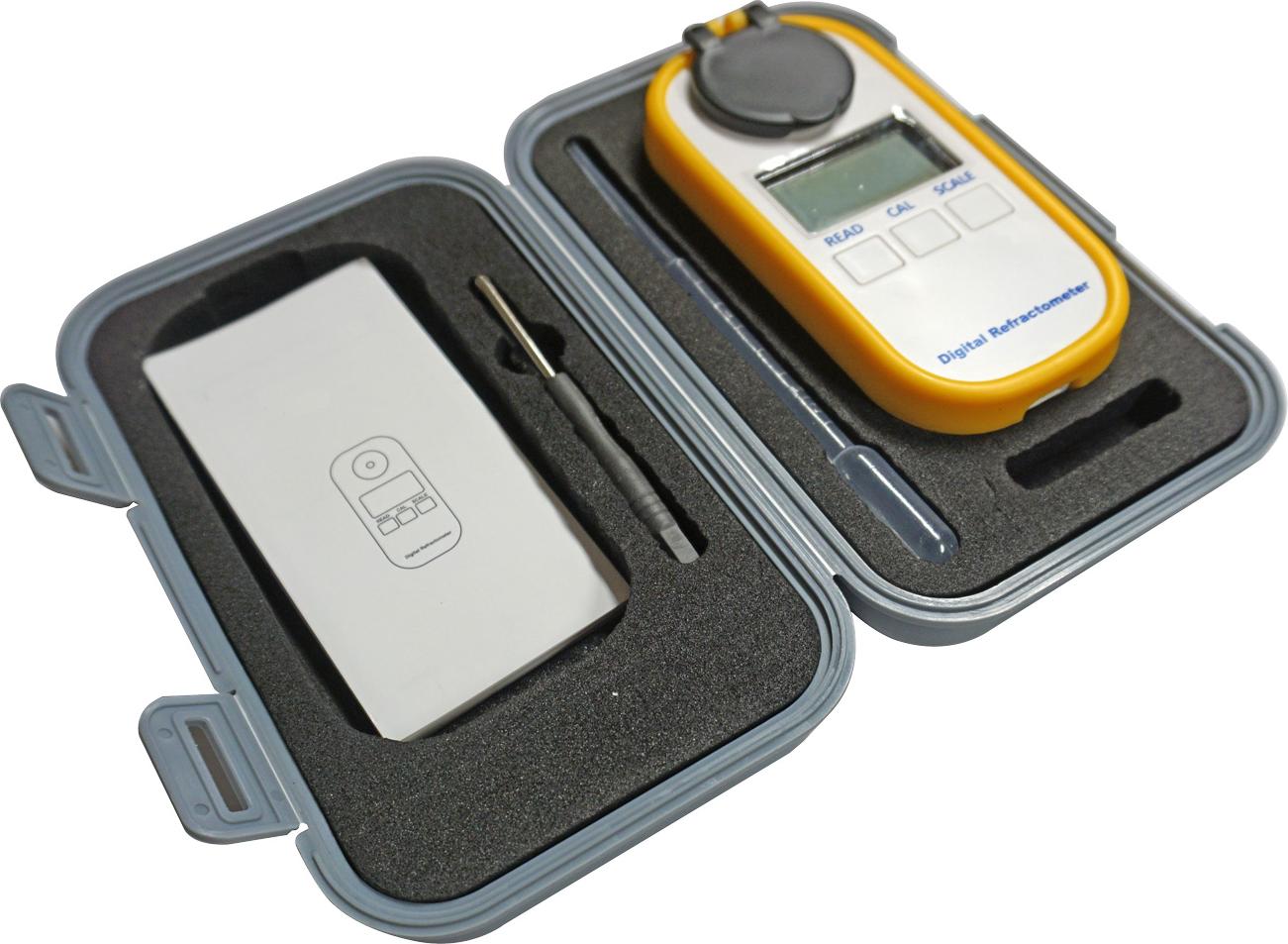 Motorgeräte Fischer Profi - Digital-Refraktometer für Bier (Brix 0 - 50%) Bierspindel Bier Analyse