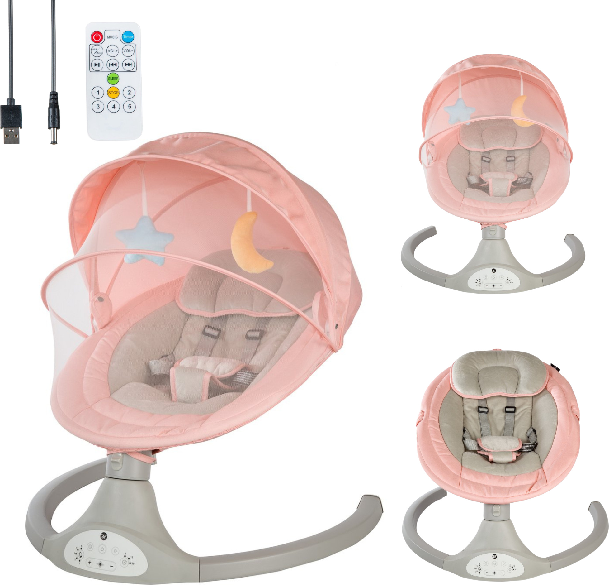 Interchild Bebies Erste Babyschaukel Rosa