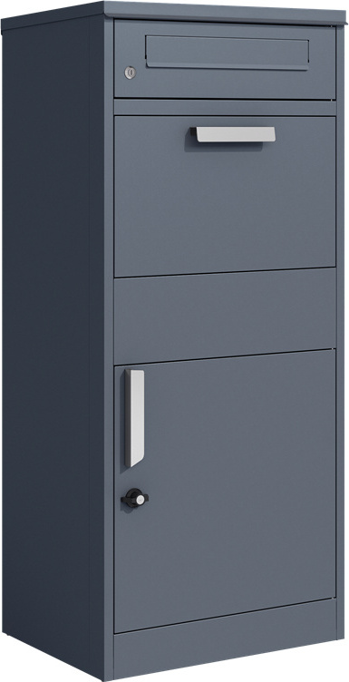 ESTEXO Briefkasten Paketkasten Standbriefkasten Paketbriefkasten Paketbox Postbox Grau 512469