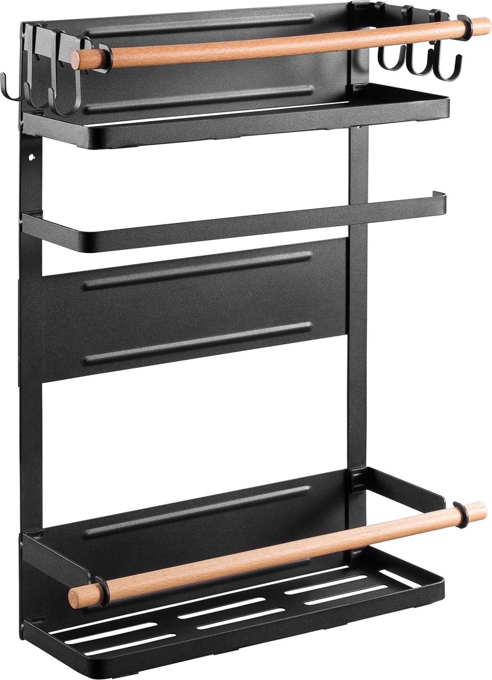 Magnetische Handtuchstange 40,6cm Schwarz - Starker Halt Für Küche & Bad