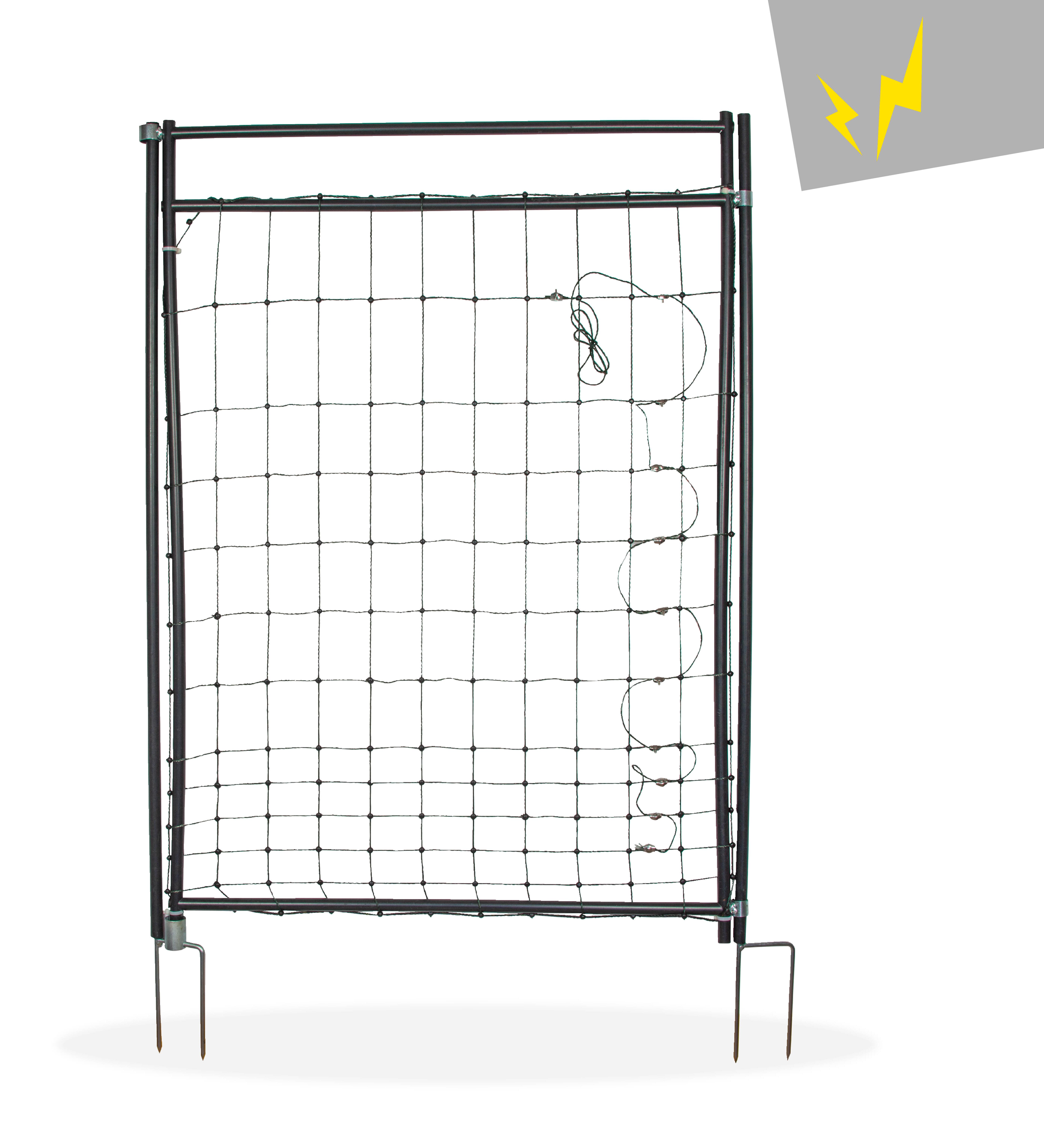 horizont Hotgate Tor für Weidezaunnetze – elektrifizierbares Netztor, 86 cm Durchgang 14623