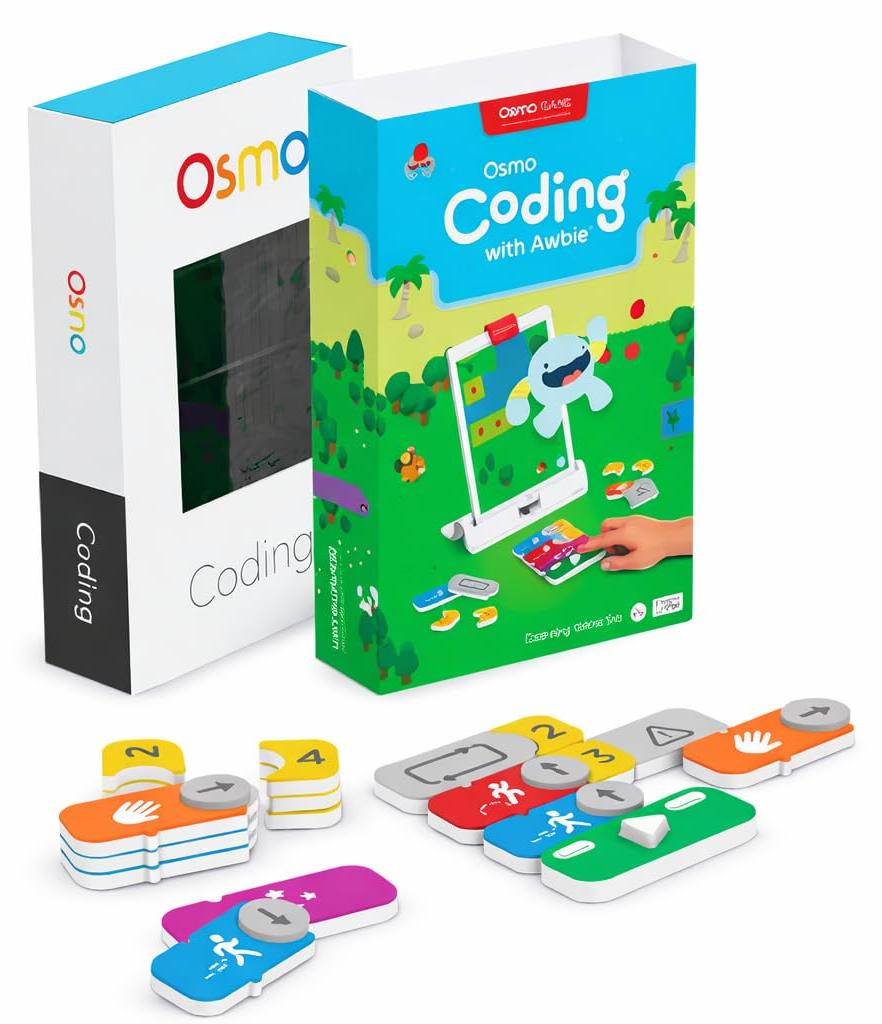 Osmo - Coding Family Bundle für iPad & Fire-Tablet - 3 Lernspiele - 5-10+ Jahre - spielend Programmieren lernen - Coding Jam, Coding Awbie, Coding Duo - (ohne Osmo Basis) - ins Deutsche übersetzt