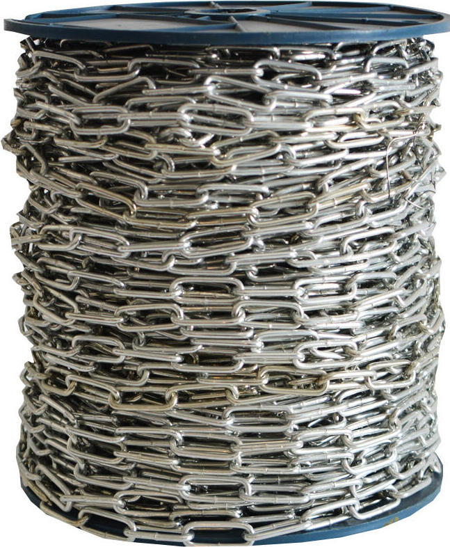 M.A.T. Langgliedrige Kette c3000, 90 m, 2,95 mm stark, Glieder 26x6,1 mm, 107 kg Traglast, für Außen