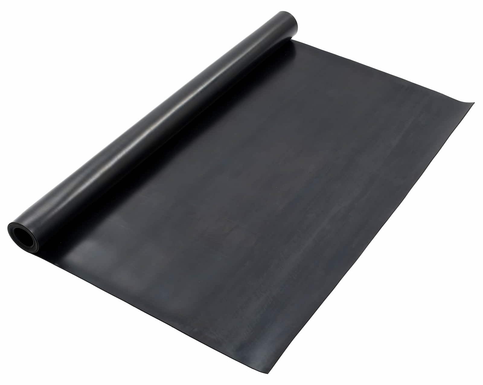 vidaXL Bodenbelag Schwarz 1,2 x 2 m Gummi 42046738