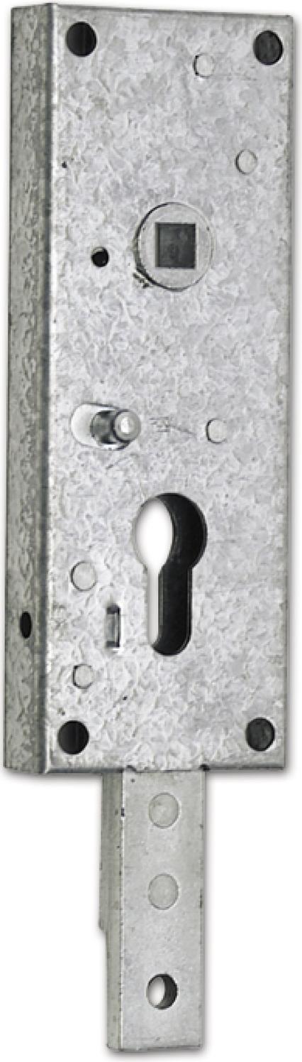 ASSA ABLOY Garagentorschloss 1807/B Stangenausschluss fest, nach unten, verzinkt 9180700020