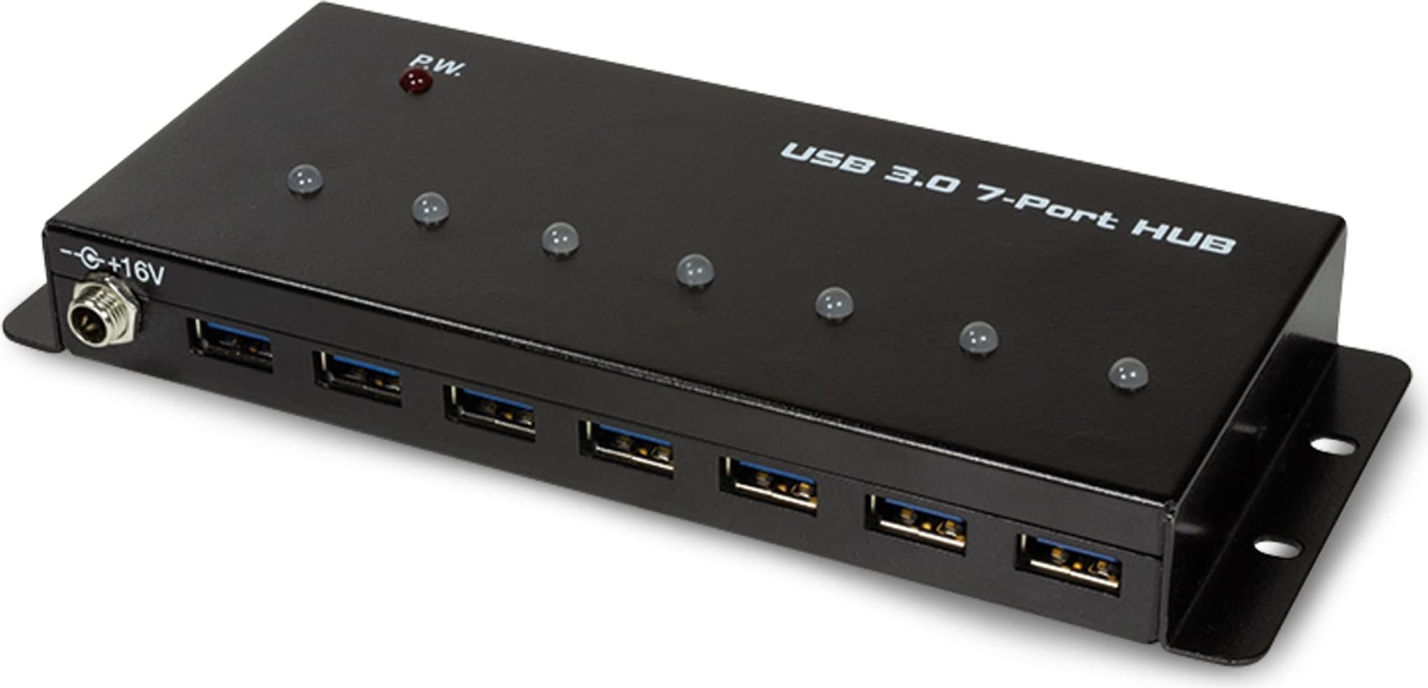 LogiLink USB 3.0 Hub 7-Port - Hub - 7 x SuperSpeed USB 3.0