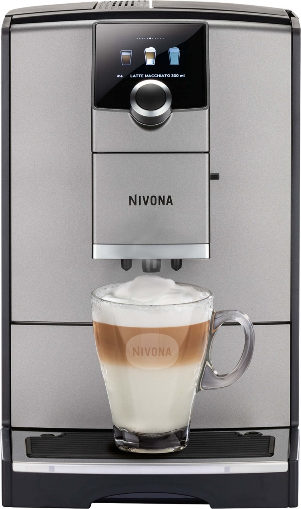 Nivona NICR960 – Macchina Automatica Caffè Con Touch Screen, Aromatica, Nero/cromato Opaco